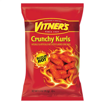 Vitner's Sizzlin Hot Crunchy Curls 3.5 oz bag
