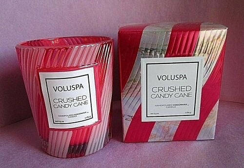 Voluspa Crushed Candy Cane Limited Edition Candle 6.5 oz 184 g