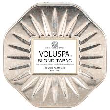 VOLUSPA 3 Wick Bold Tabac Octagon Tin Candle