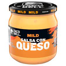 Taco Bell Mild Salsa Con Queso Cheese Dip, 15 oz Jar (Case Pack of 12)