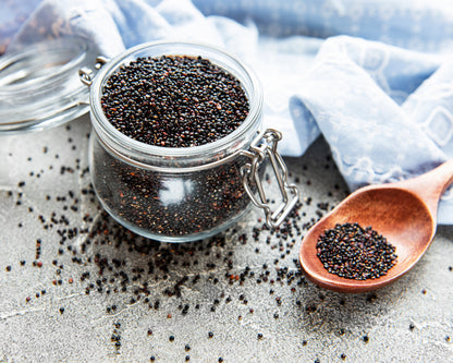 Fresh Organic Black Quinoa by RawJoy 25 lbs