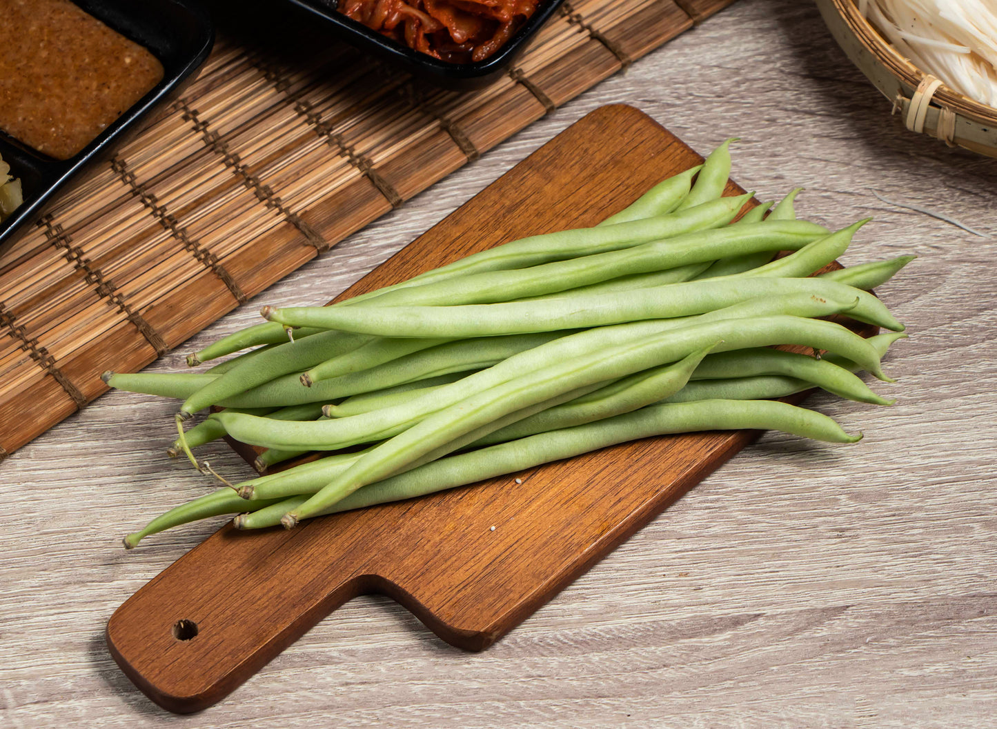 Fresh Organic Hand-Snipped Haricots Verts by RawJoy 3 Pounds