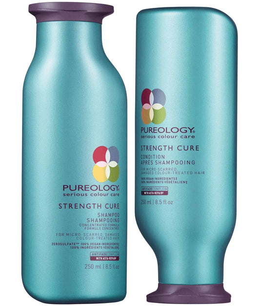Pureology Strength Cure Shampoo & Conditioner 8.5 fl oz / 250 ml