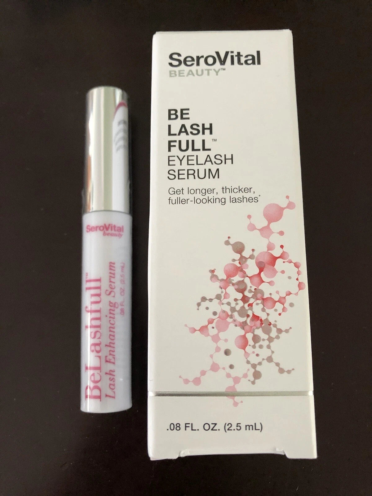 SeroVital Be LASH Full EYELASH Serum Longer Thicker Lashes with Biotin &Peptides .08 oz