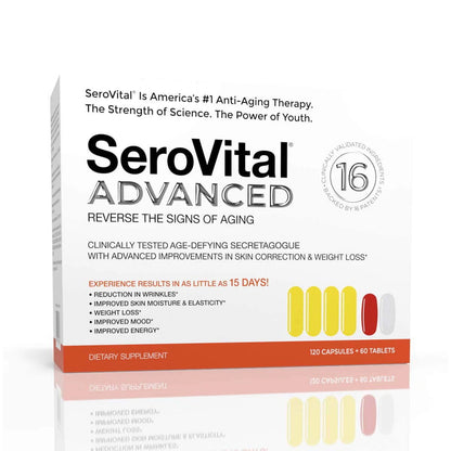 SerovitalHGH 120 Capsules Supplement Brand New Sealed 30 day Expires 2024