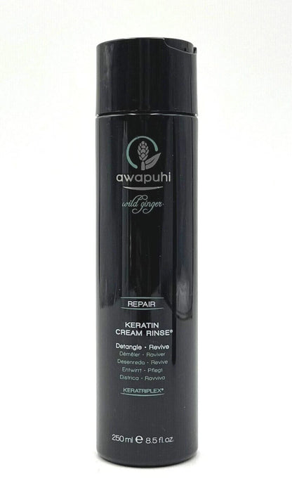 Paul Mitchell Awapuhi Wild Ginger Repair Keratin Cream Rinse Detangle 8.5 fl oz