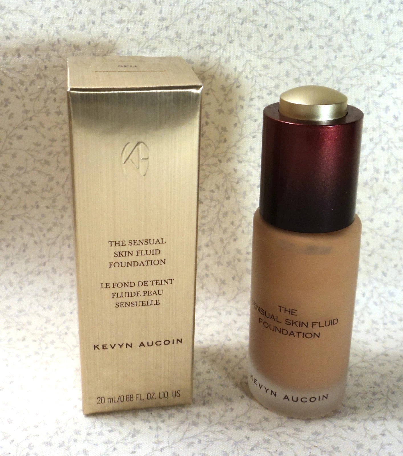 Kevyn Aucoin The Sensual Skin Fluid Foundation ~SF14~ FullSize 0.68 Oz. {BNIB}
