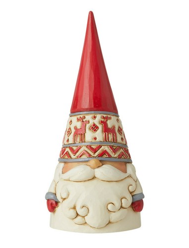 Jim Shore Nordic Noel Reindeer Hat Gnome Figurine 6006623