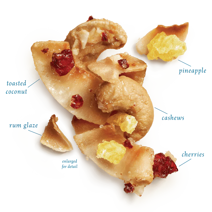 Sahale Pineapple Rum Coconut Cashew Snack Mix - 1.5 oz Bag (Case Pack of 18)